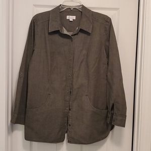 D & Co army green light jacket size M